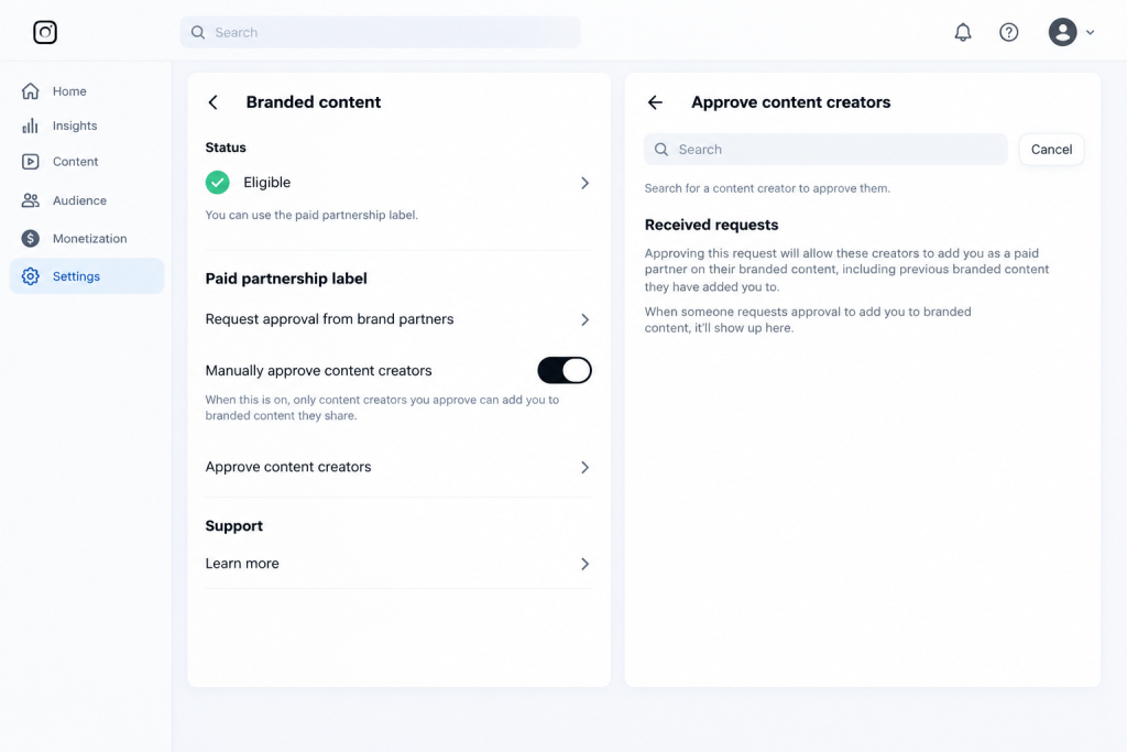 Instagram Paid Partnership-labels: Hoe bedrijven creator-tags kunnen beheren